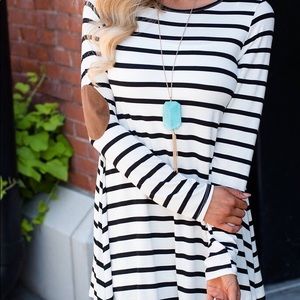 NWT - Super Cute Boutique XL Striped Tunic Top
